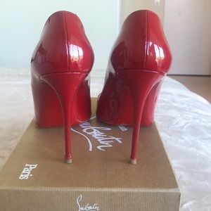 Christian Louboutin Red Dorissima 100 patent